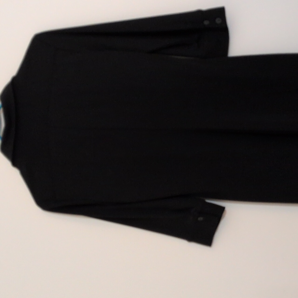 Express Black Midi Dress Button Down Front Size 9/10 - Picture 3 of 7